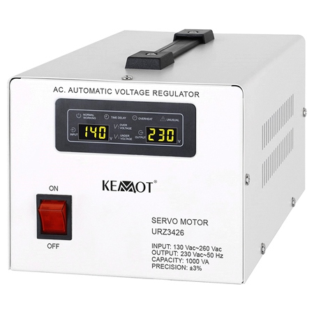 STABILIZATOR TENSIUNE SERVOMOTOR 1000VA KEMOT