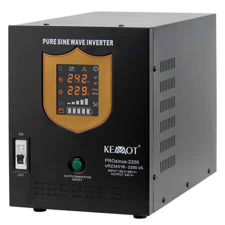 UPS CENTRALE SINUS PUR 2200VA 1600W 12V KEMOT