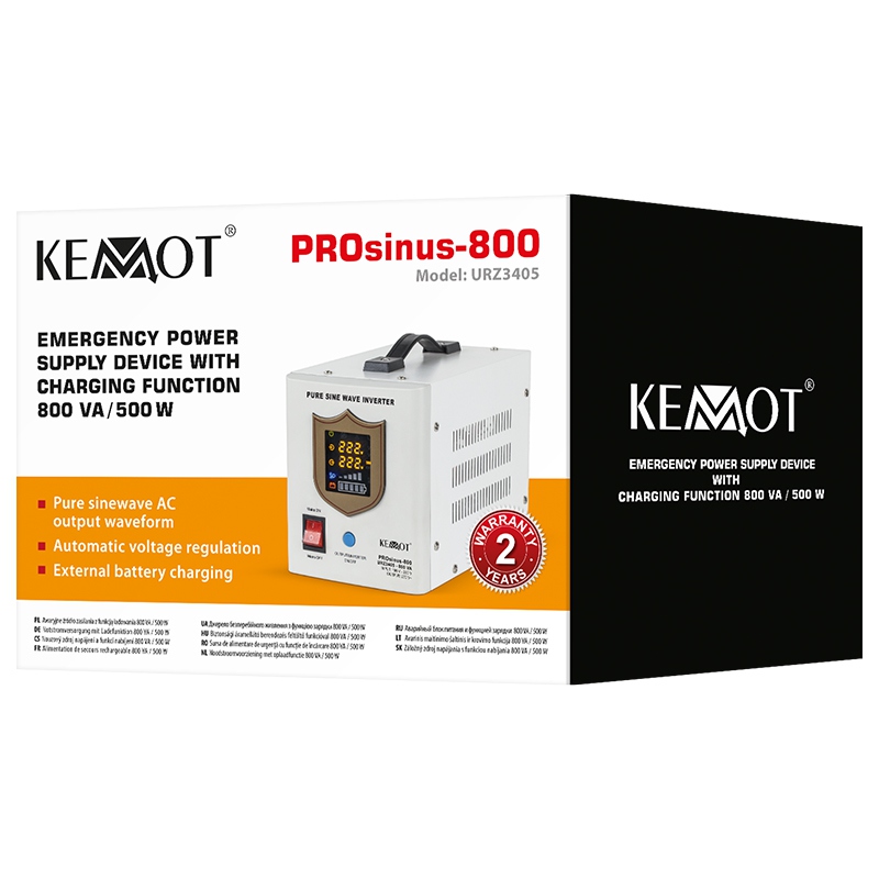 UPS CENTRALE TERMICE SINUS PUR 500W 12V KEMOT