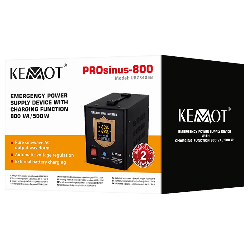 UPS CENTRALE TERMICE SINUS PUR 500W 12V KEMOT