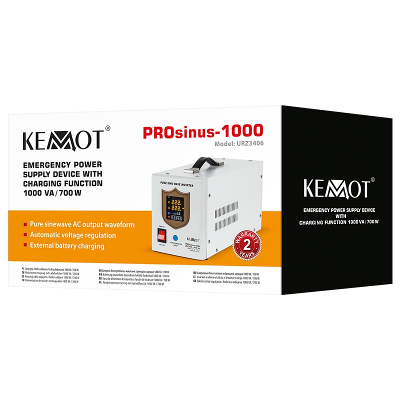 UPS CENTRALE TERMICE SINUS PUR 700W 12V KEMOT