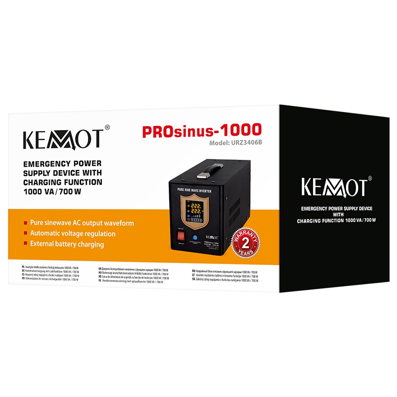 UPS CENTRALE TERMICE SINUS PUR 700W 12V KEMOT