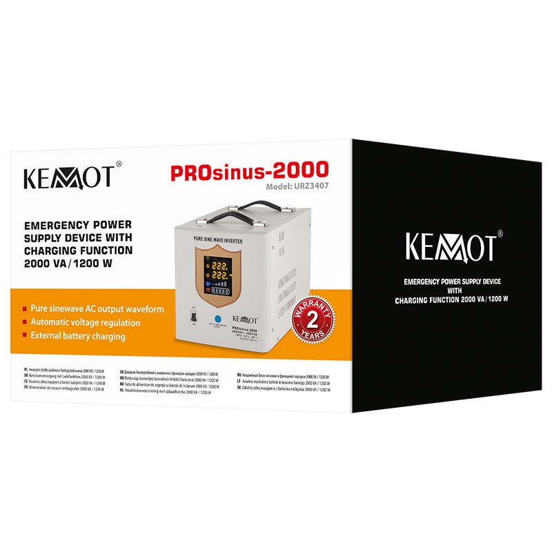 UPS CENTRALE TERMICE SINUS PUR 1200W 12V KEMOT