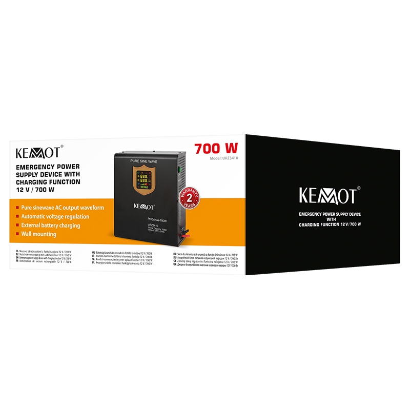 UPS CENTRALE TERMICE SINUS PUR 700W 12V KEMOT