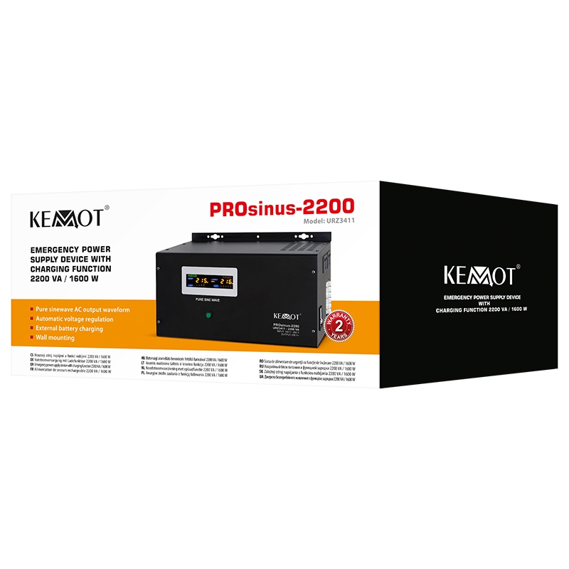 UPS CENTRALE TERMICE SINUS PUR 1600W 12V KEMOT