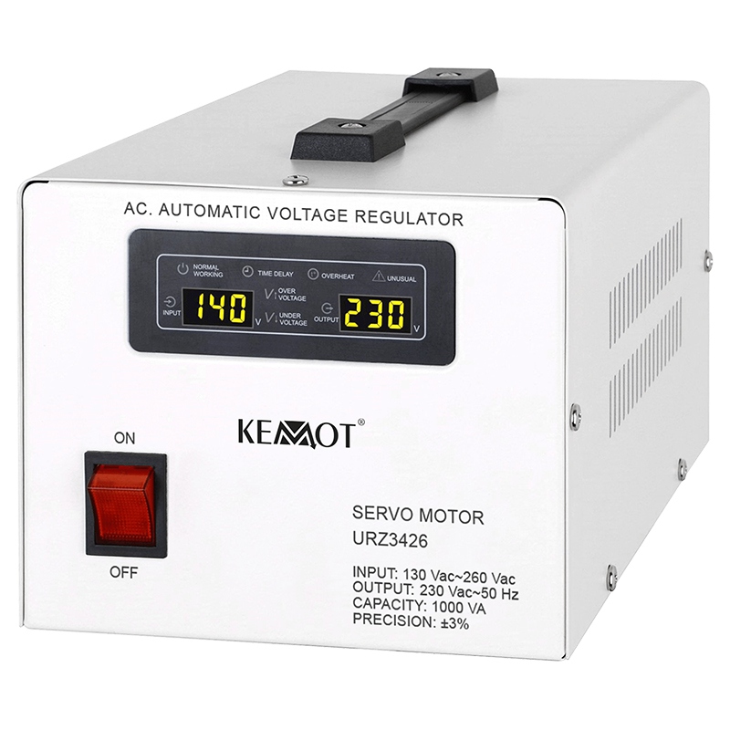 STABILIZATOR TENSIUNE SERVOMOTOR 1000VA KEMOT